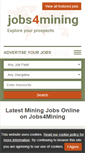 Mobile Screenshot of jobs4mining.com